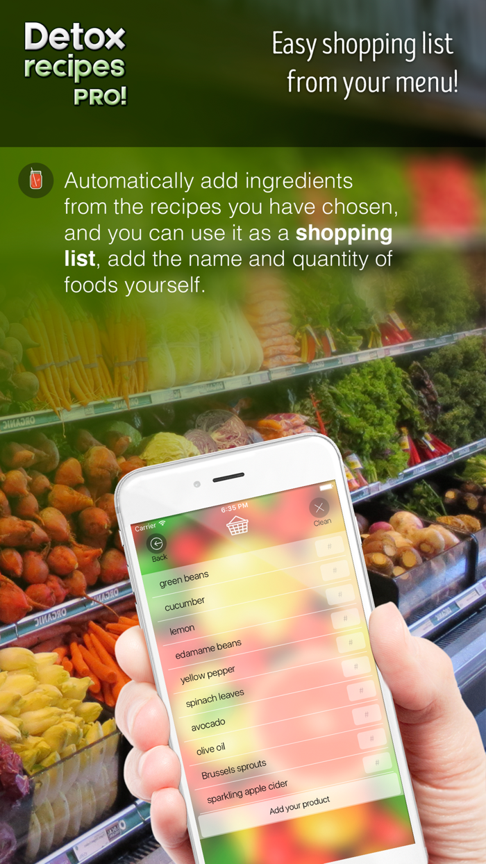 Detox Recipes Pro - Smoothies, Juices, Organic food, Cleanse and Flush the body