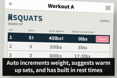 Strength Tracker: Program Tracking for Beginner Weight Lifting screenshot 2