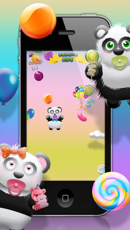 Baby Panda Bears Candy Rain - A Fun Kids Jumping Edition FREE Game! screenshot-4
