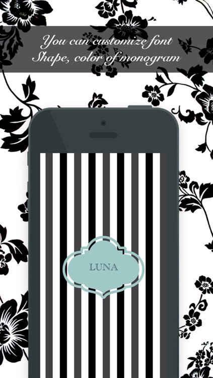 Love Monogram - Create cute customized wallpapers and lock screens