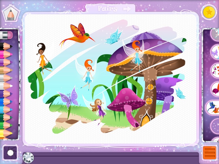 PixieDust Lite - A Creative Drawing and Painting App for Kids, Free for iPad
