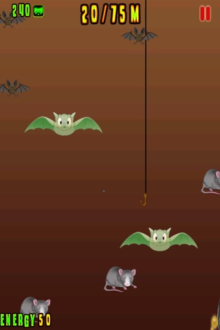 Hole Well Deep Fishing - Bats and Rats slicing party - Free Edition screenshot 3