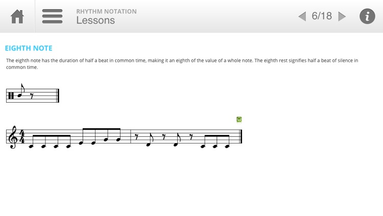 Musition Rhythm Notation