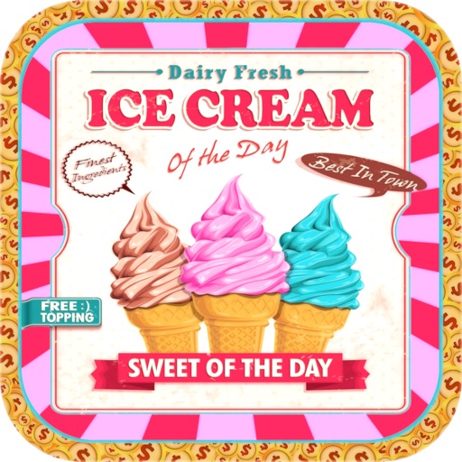 Delicious Ice Cream Slots HD Free - Dessert Delight Mania iOS App