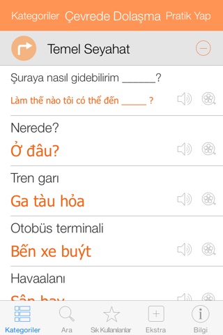 Vietnamese Video Dictionary - Translate, Learn and Speak with Video Phrasebook screenshot 2