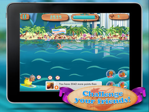 Granny Surfer HD - Crazy Big Wave Tropical Surfing Mania screenshot 4