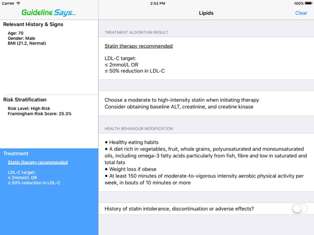 Dyslipidemia Guideline Says - Heart Dise