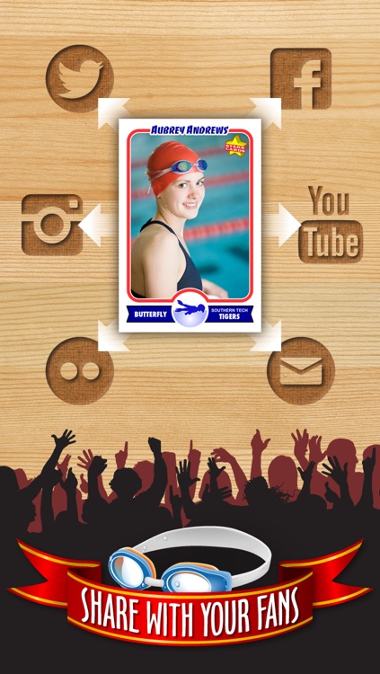 Swimming Card Maker - Make Your Own Custom Swimming Cards with Starr Cards screenshot-3