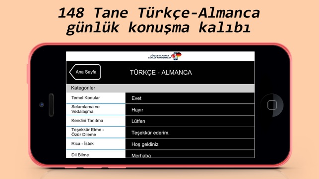 Türkçe-Almanca Günlük Konuşmalar(圖2)-速報App