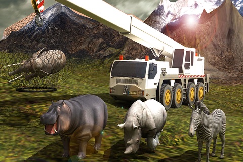 Wild forest animals transport truck driver 3D screenshot 3
