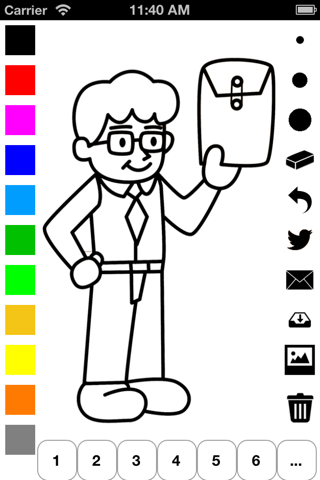 Family Coloring Book for Children: Learn to draw and color parents, grandparents and kids!! screenshot 3