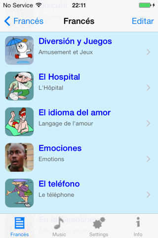 Francés - Talking Spanish to French Translator and Phrasebook screenshot 4