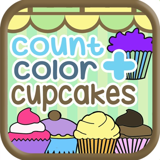 Counting Cupcakes - A Sweet Addition Paint and Color Book iOS App