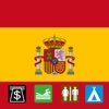 Leisuremap Spain, Camping, Golf, Swimming, Car parks, and more