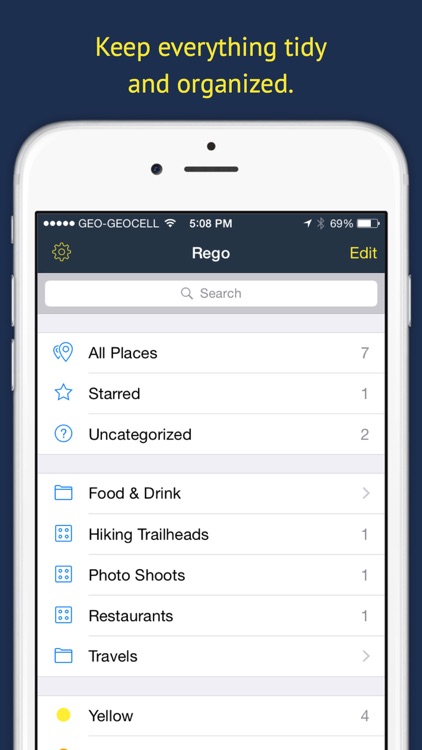 Rego Pro: Bookmarks for places screenshot-4