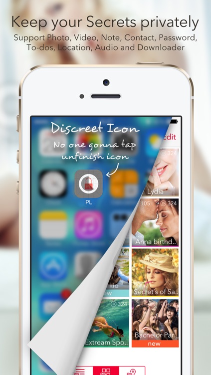 Pic Lock 4 Ultimate - Secure Folder Manager to Protect Photo Lock + Video Safe + Note + Password Security to Sending Secret Text Messages from Secret Contact Lock All Private Data Keep in App