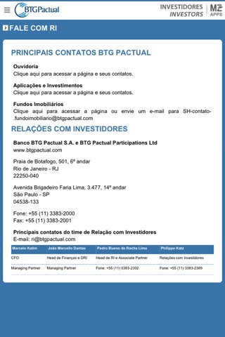 BTG Pactual – Investor Relations screenshot 4