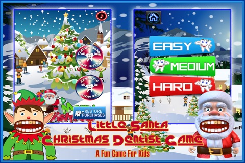 Little Santa Christmas Dentist Game - A Fun Game For Kids screenshot 2