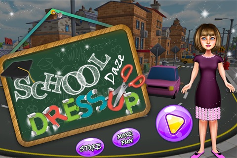 School Daze Dress Up - Back to School Kids & Teens Makeover Game screenshot 3