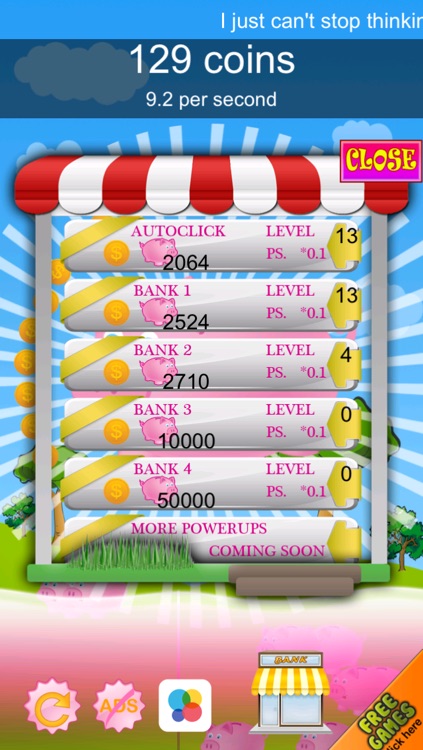 Pink piggy bank clicker – The Gold Coin Money Tap as much as you want cash - Free screenshot-4