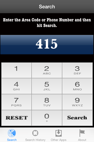 Area Code Search screenshot 3