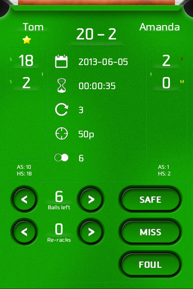 Billiard Brain: Pool, Snooker Game Score Sports Calculator for 14.1 Continuous screenshot 2