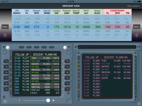 Descent Planning A333 screenshot 3