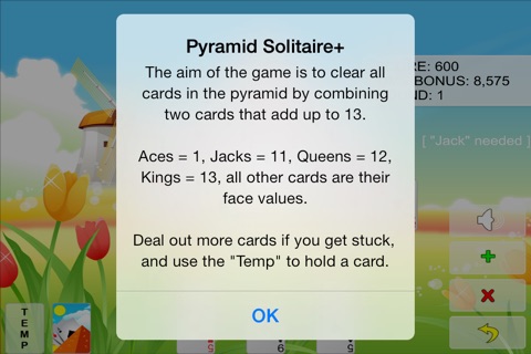 Pyramid Solitaire+ screenshot 3