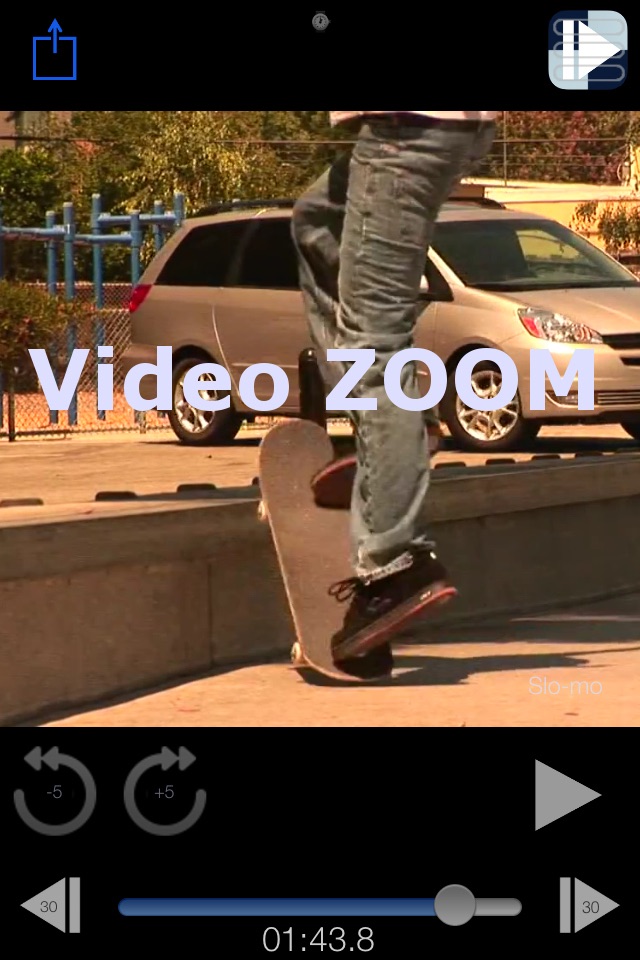 Slo-mo Skate: Frame-by-Frame Image Capture & Video Analysis App screenshot 3
