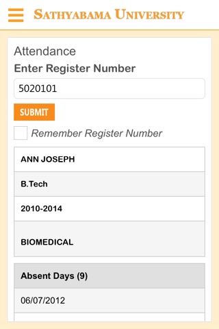 Sathyabama University screenshot 3