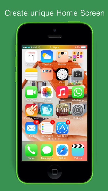 Docktop - Dock and Status bar overlay for custom wallpapers, home screen