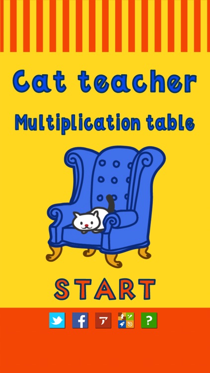 Cat teacher Multiplication table