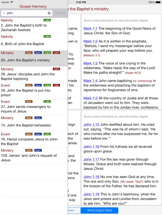 Gospel Harmony for iPad screenshot-4