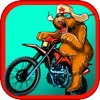 Russian Bear Motorcycle Traffic Race