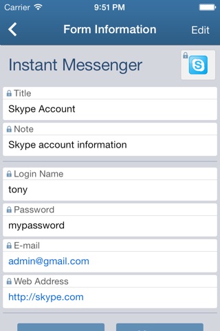 Mobile Form - Awesome Information Manager screenshot 2