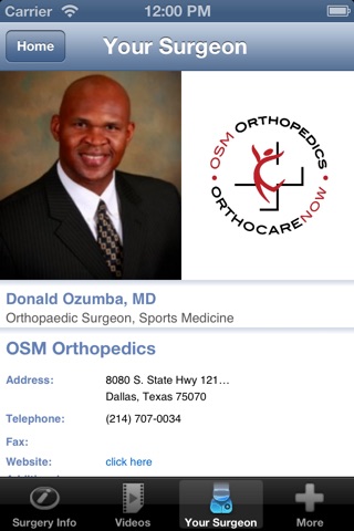 OSM Orthopedics - OrthoCare NOW screenshot 2