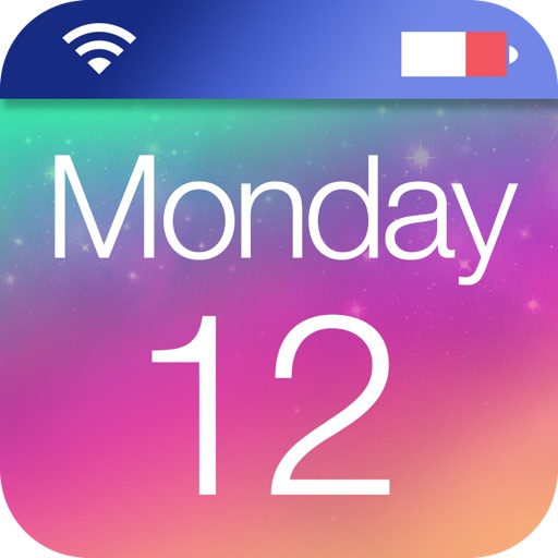 Custom Calendar Lock Screen Wallpaper Maker Lite iOS App