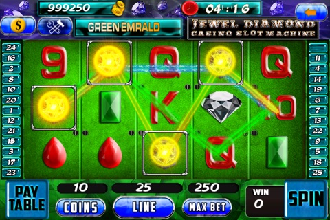 Jewel Diamond Casino Slot Machine : The Lucky Winner - Free Edition screenshot 2