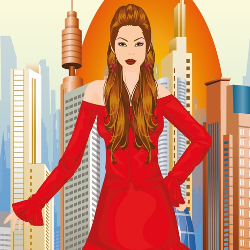 City Girl Dress Up Game Icon