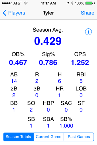 Total Baseball Stats screenshot 2