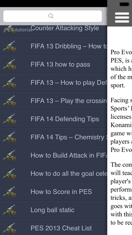 PES Tips