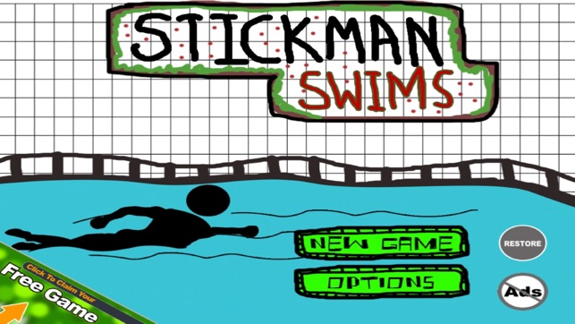 Stickman Swims - The Diving Line!