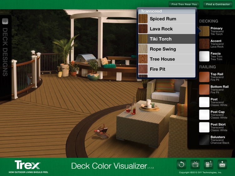 Trex Decking and Railing Visualizer Tool – visualize your Trex dream deck and outdoor living space!