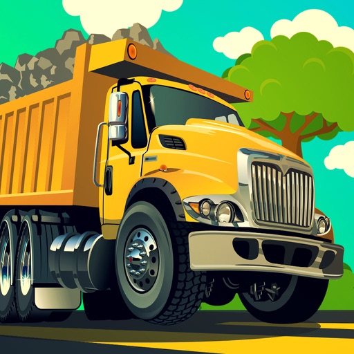Dump Truck Driver - Construction machinery driving simulator in the city traffic for little kids Icon
