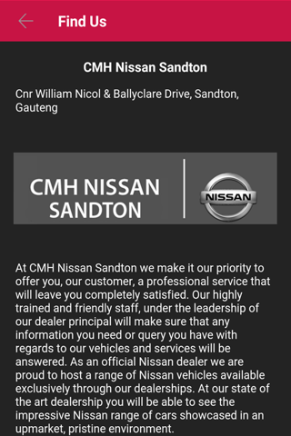 CMH Nissan Sandton screenshot 4