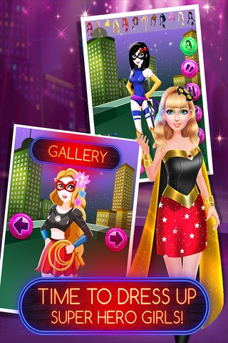 Superhero Girl Makeover : Princess Dress Up & Makeup Salon Games screenshot 3
