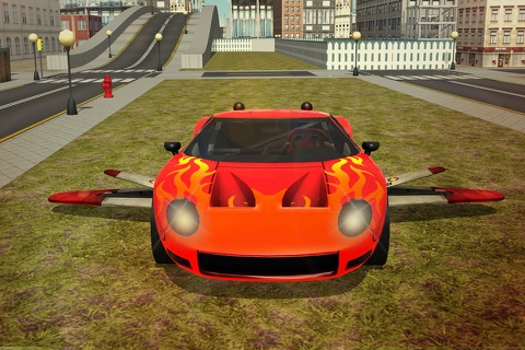 Futuristic Flying Racing Car Pilot N Extreme Driving screenshot 4