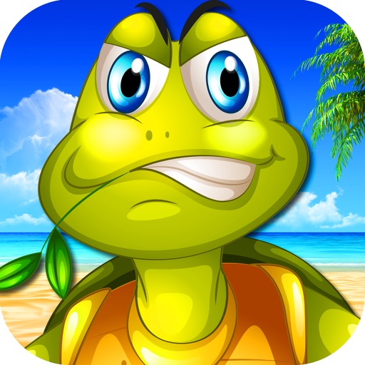 Little Turtle on Fancy Swim Race at Sea Shore Tile icon