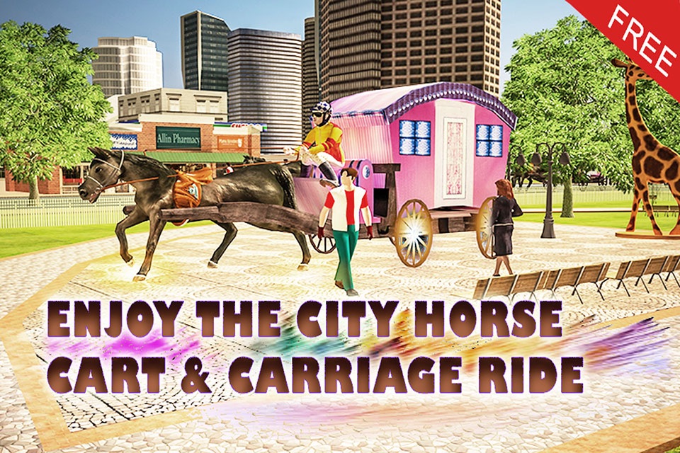 Horse Carriage 2016 Transport Simulator – Real City Horse Cart Driving Adventure screenshot 4