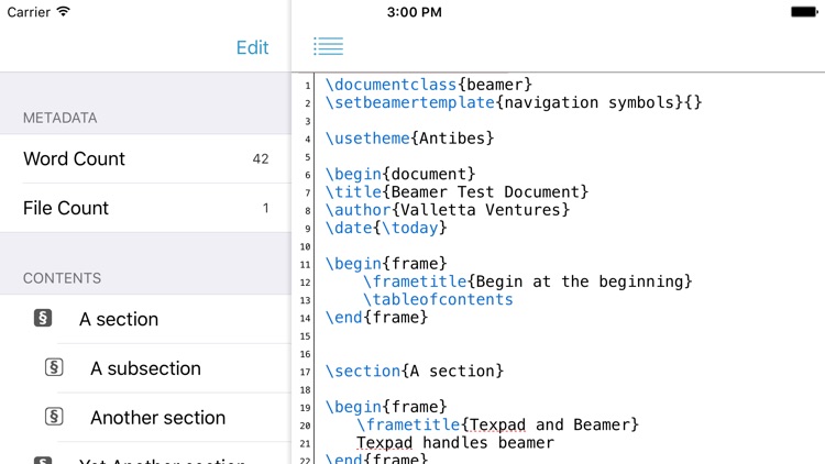 Texpad : LaTeX editor screenshot-3